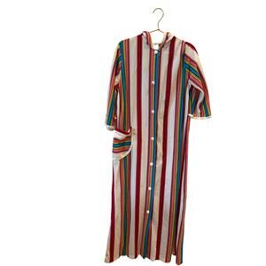 Vintage rainbow kimono robe medium